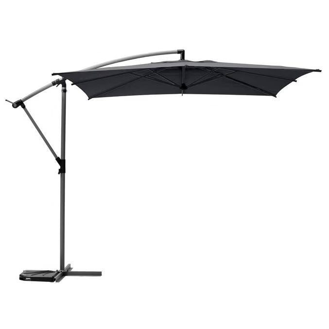 Parasol déporté carré inclinable MANOA Ardoise