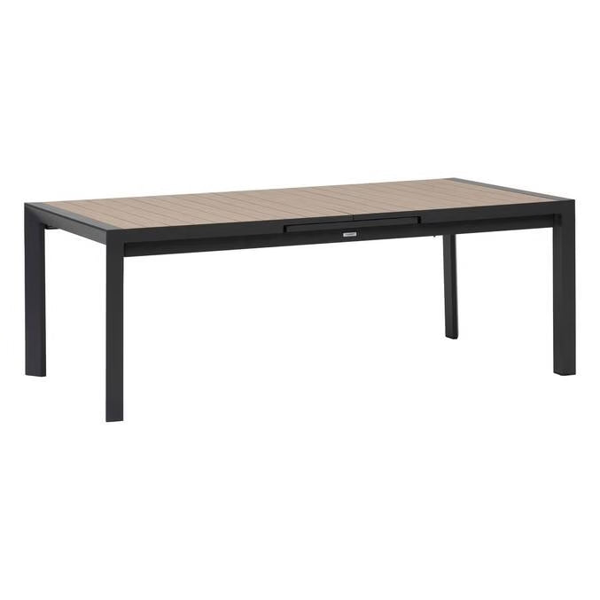 Table de jardin EVASION Effet bois Honey / Graphite