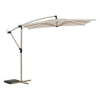 Parasol déporté carré inclinable MANOA Argile / Blé