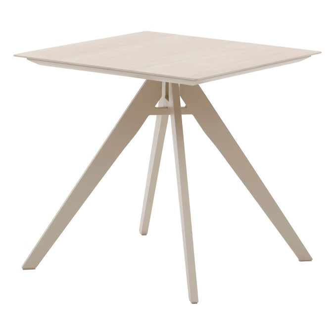 Ensemble table de jardin carrée + 2 chaises TERZANO Argile