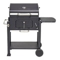 Barbecue à charbon Wilson rectangulaire avec couvercle 2 roulettes 114x72H108cm