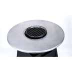 Brasero en acier inox noir Mérida Ø80xH96cm