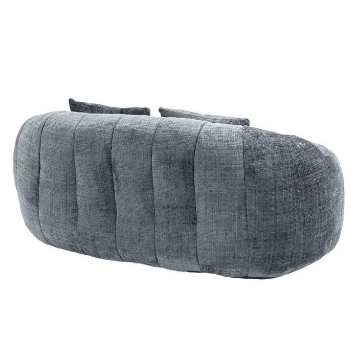 Canapé Compressé 2 Places En Chenille - Gris
