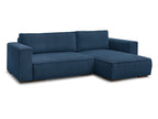 CHELSEA Canapé d'angle réversible Compressé - Bleu Foncé
