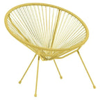 Fauteuil de jardin Urban filaire jaune 85x72xH83cm