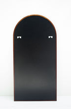Miroir en pied avec arc en bois de sycomore