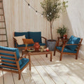 Ushuaia Salon de jardin bois d'acacia 4 places