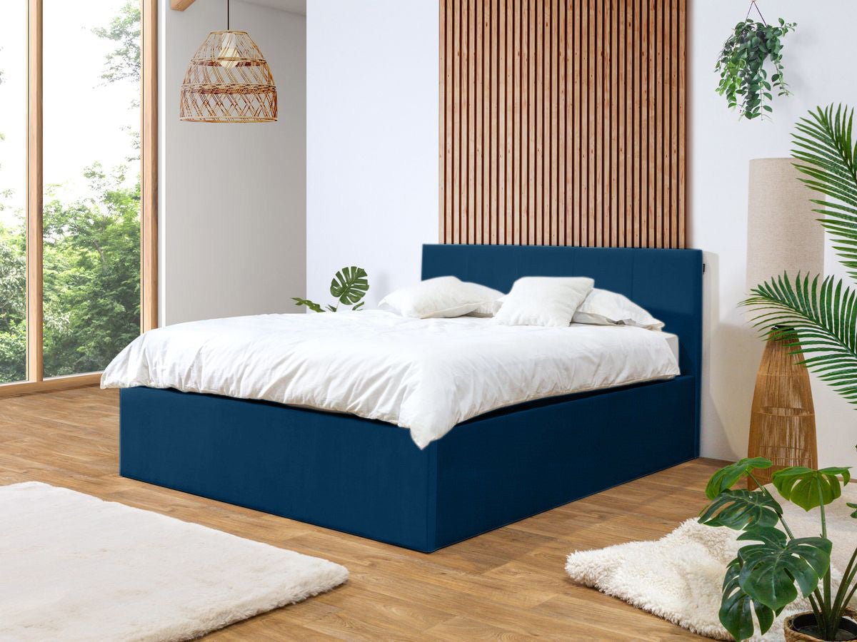 VIVARA Lit coffre VIVARA rangement XL - Bleu