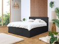 VIVARA Lit coffre VIVARA rangement XL - Noir