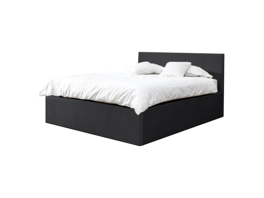 VIVARA Lit coffre VIVARA rangement XL - Noir